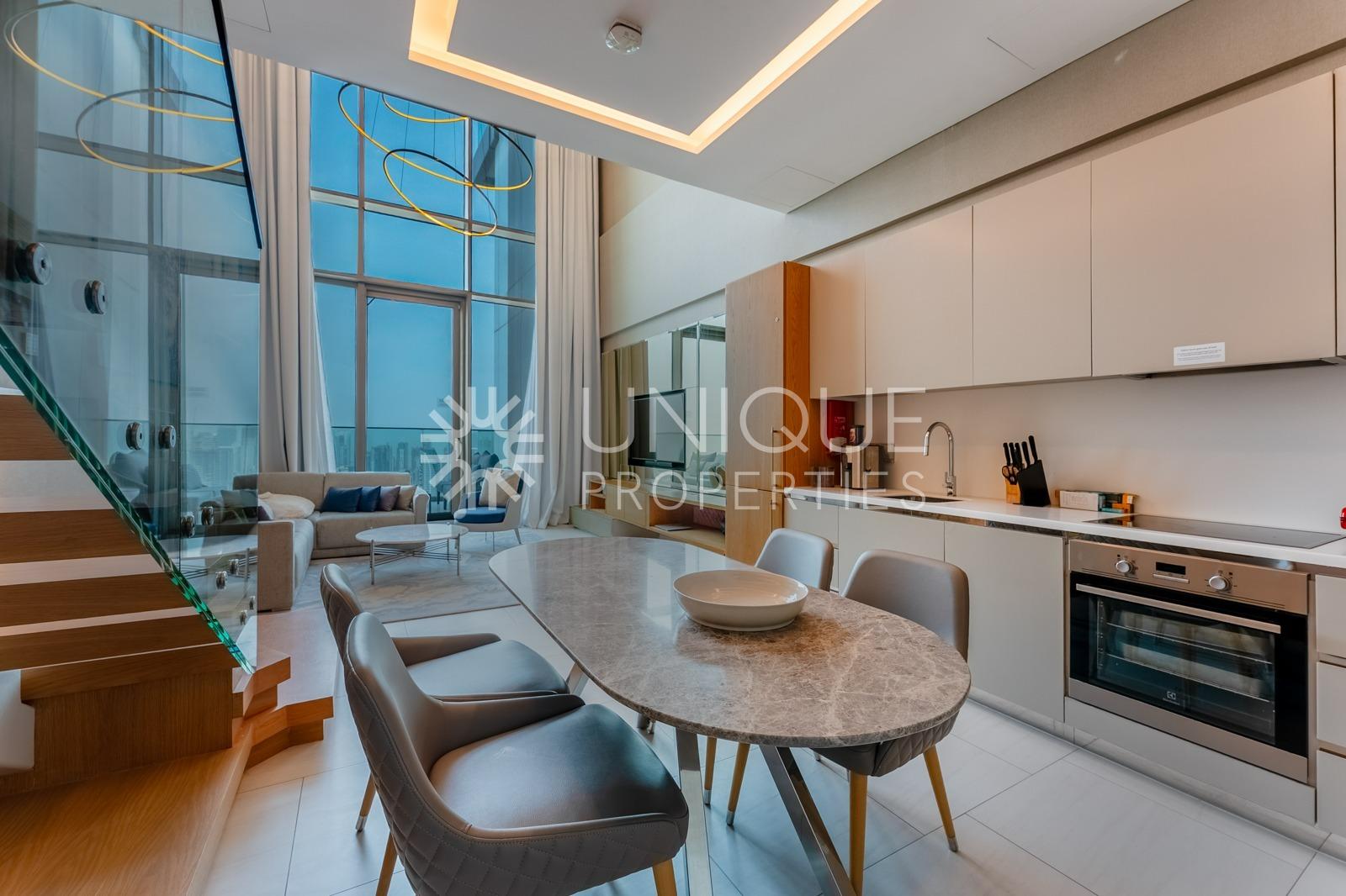 High Floor 1Bed Loft | Burj View | Fully Furnished