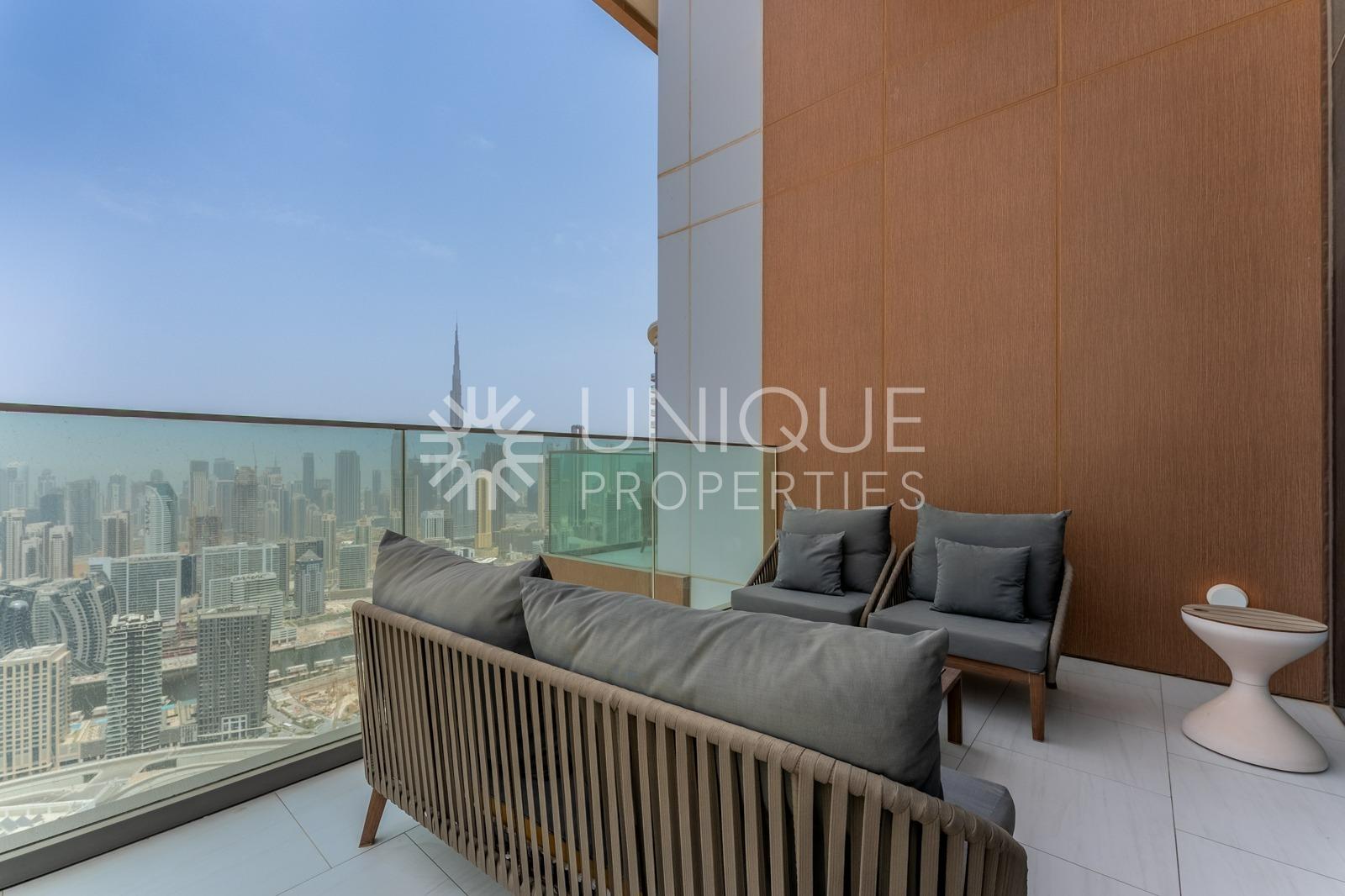 High Floor 1Bed Loft | Burj View | Fully Furnished