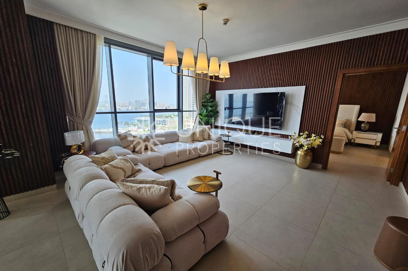 WATER AND BURJ VIEW | FURNISHED | 3+MAIDS
