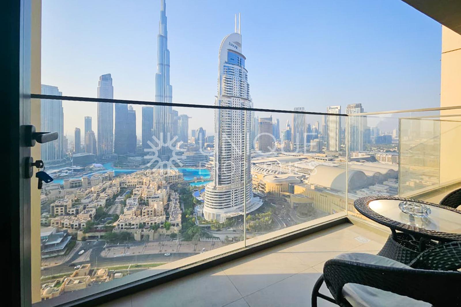 Burj Khalifa View | Fully Furnished | Vacant