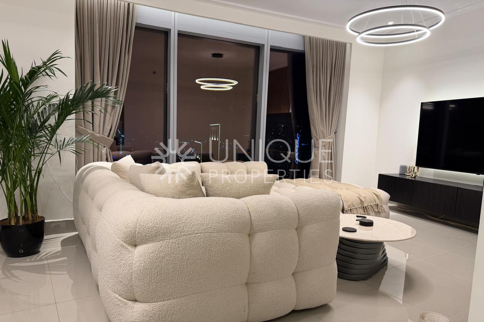 High Floor | Unfurnished | Fountain Views