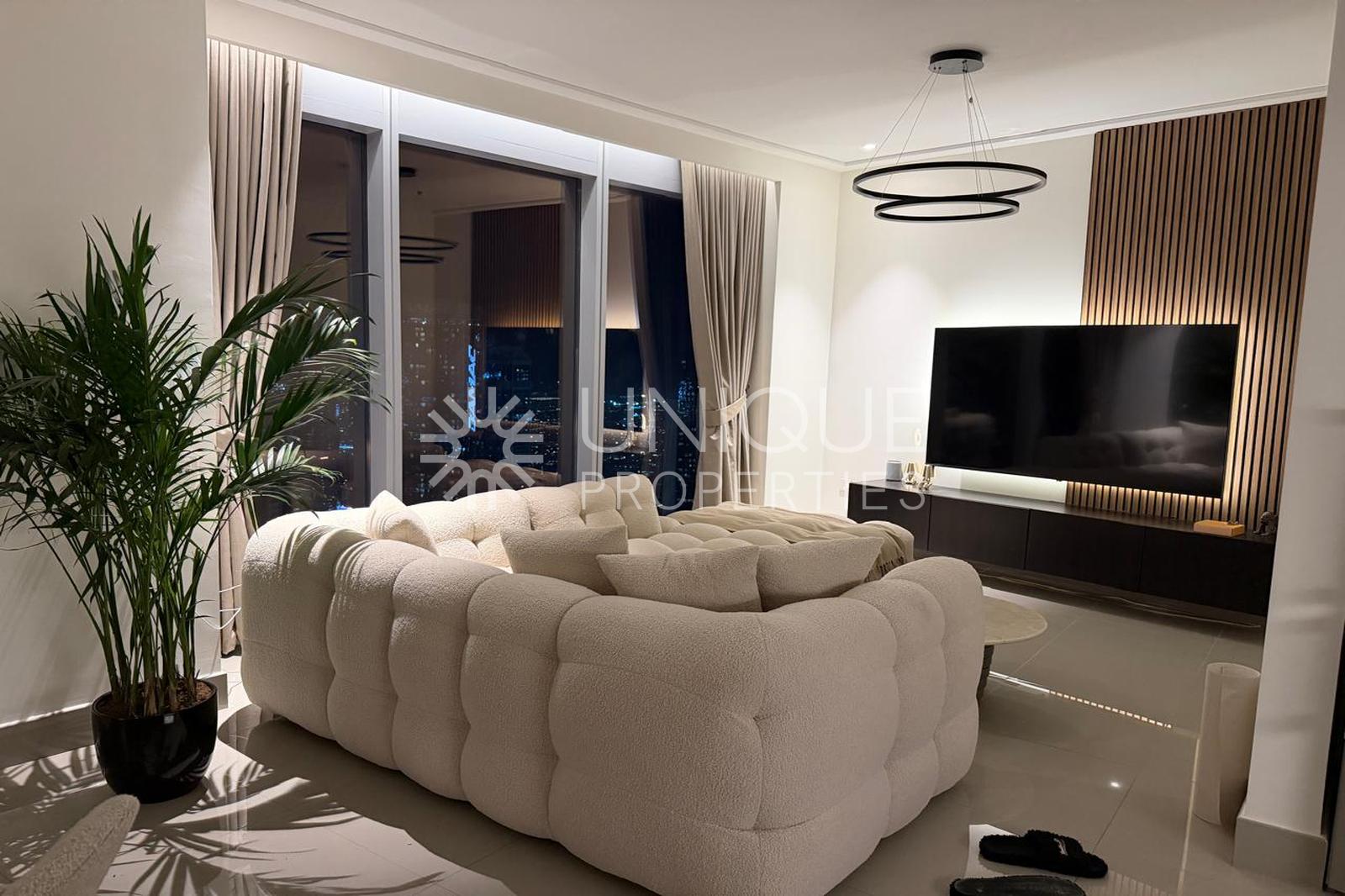 High Floor | Unfurnished | Fountain Views