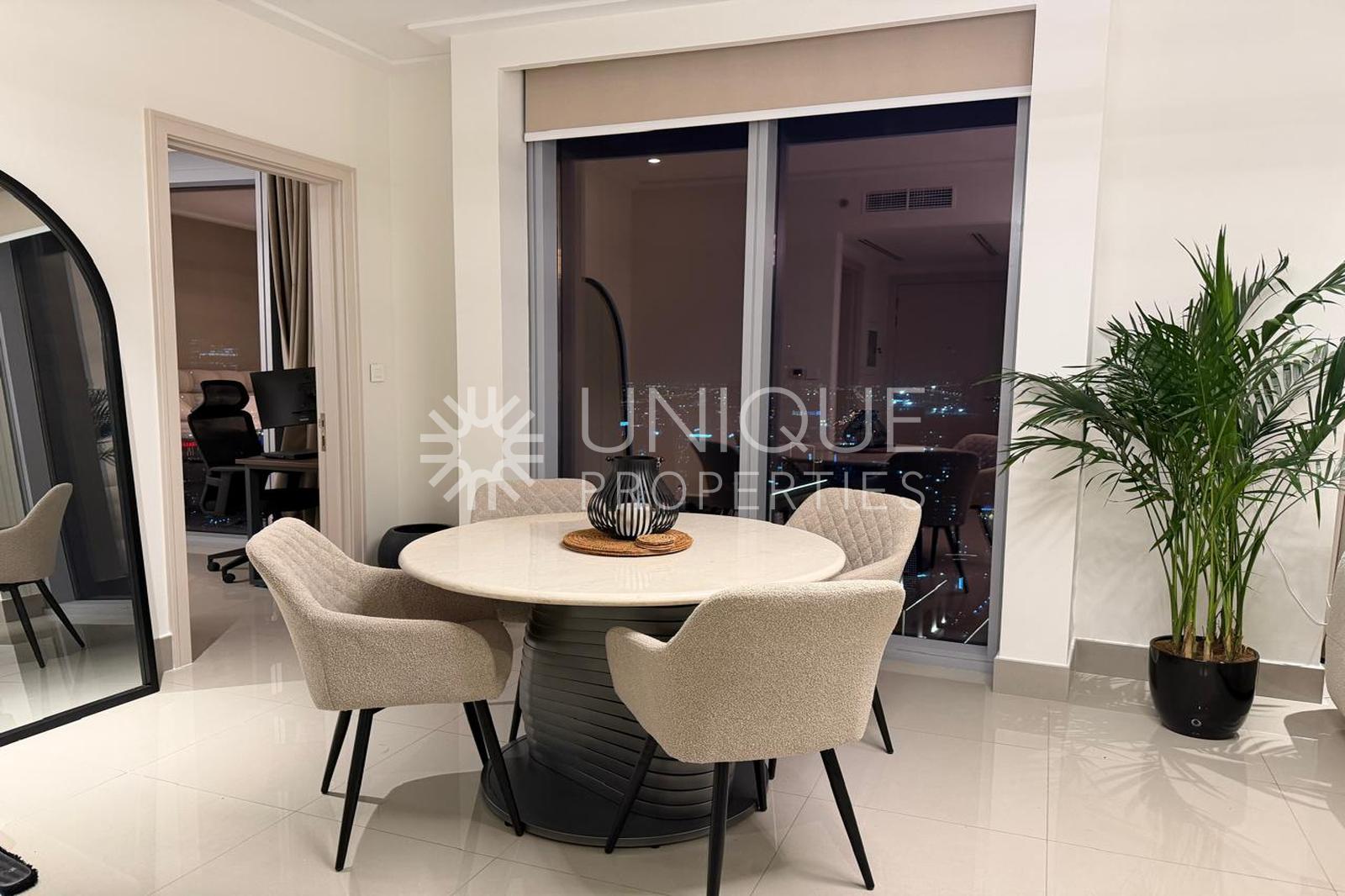 High Floor | Unfurnished | Fountain Views