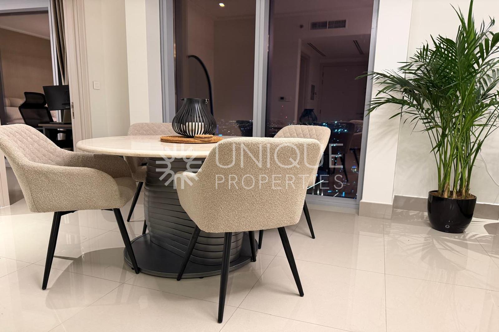 High Floor | Unfurnished | Fountain Views