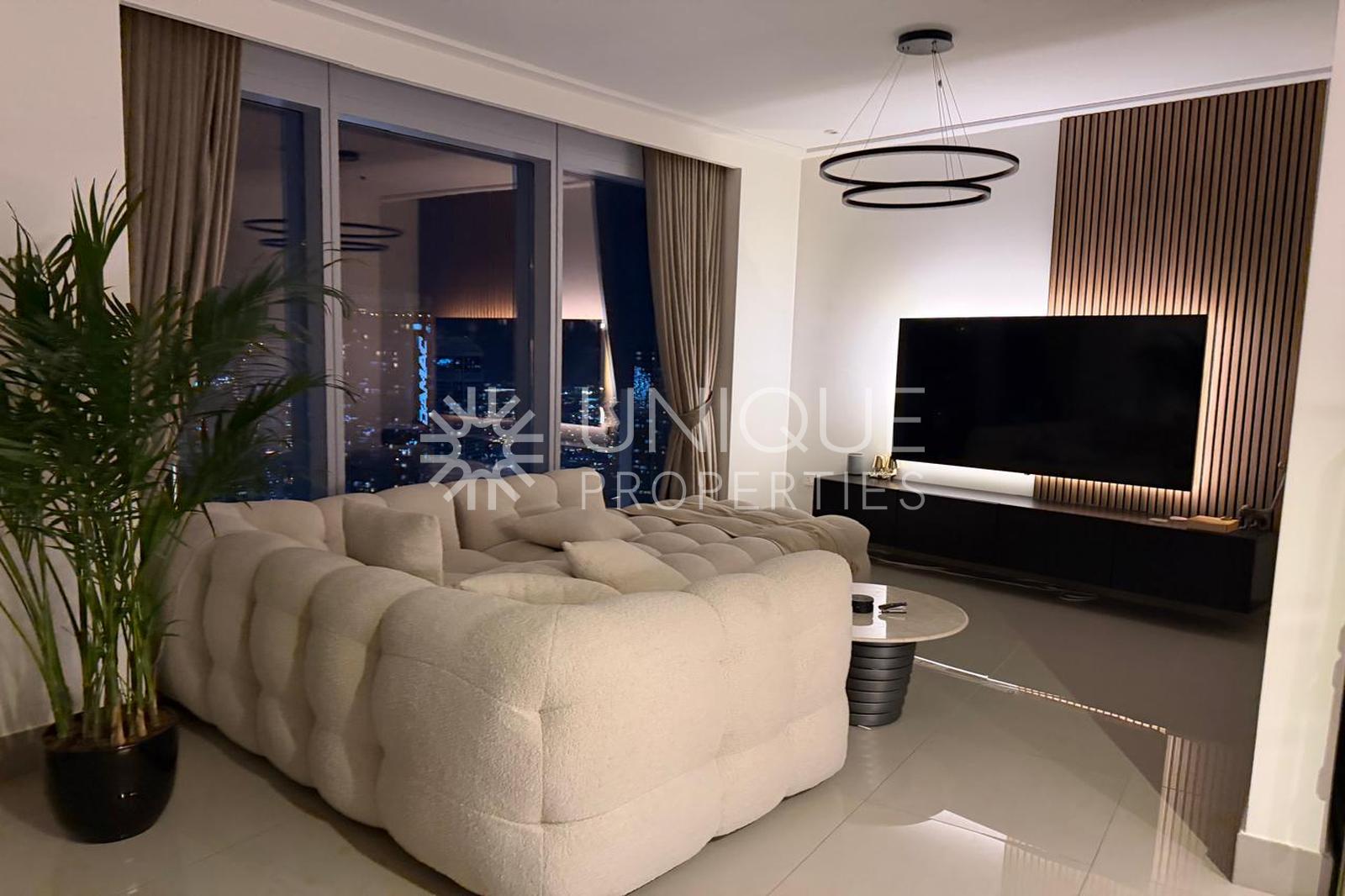 High Floor | Unfurnished | Fountain Views