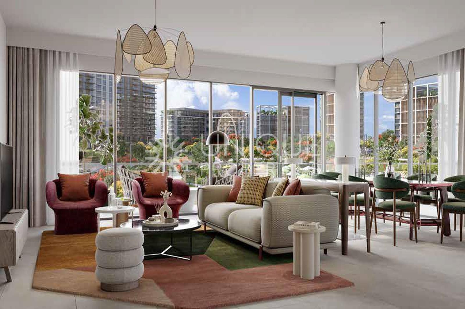 High Floor | Park & Burj View | 2 Bath